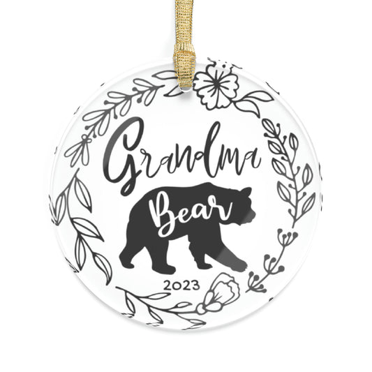Grandma Bear Acrylic Ornament