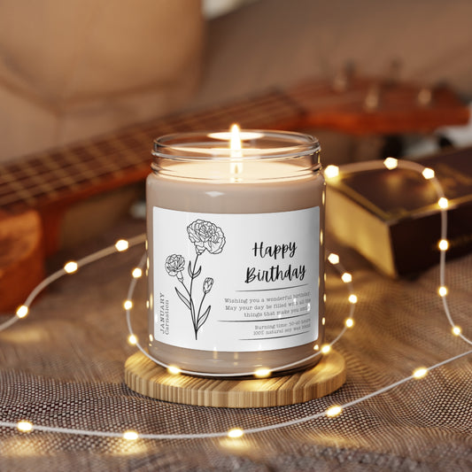 Birth Month Scented Soy Candle, 9oz (January)
