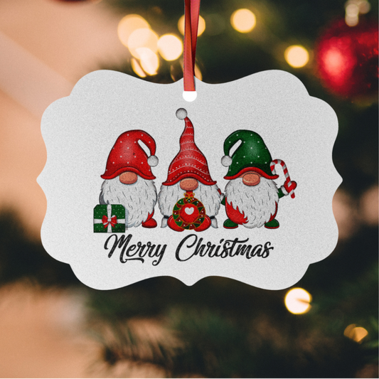 Christmas Gnomes Aluminum Ornaments (1pc, 5pcs, 10pcs, 20pcs)