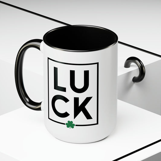 LUCK Clover Accent Mugs (11oz & 15oz)