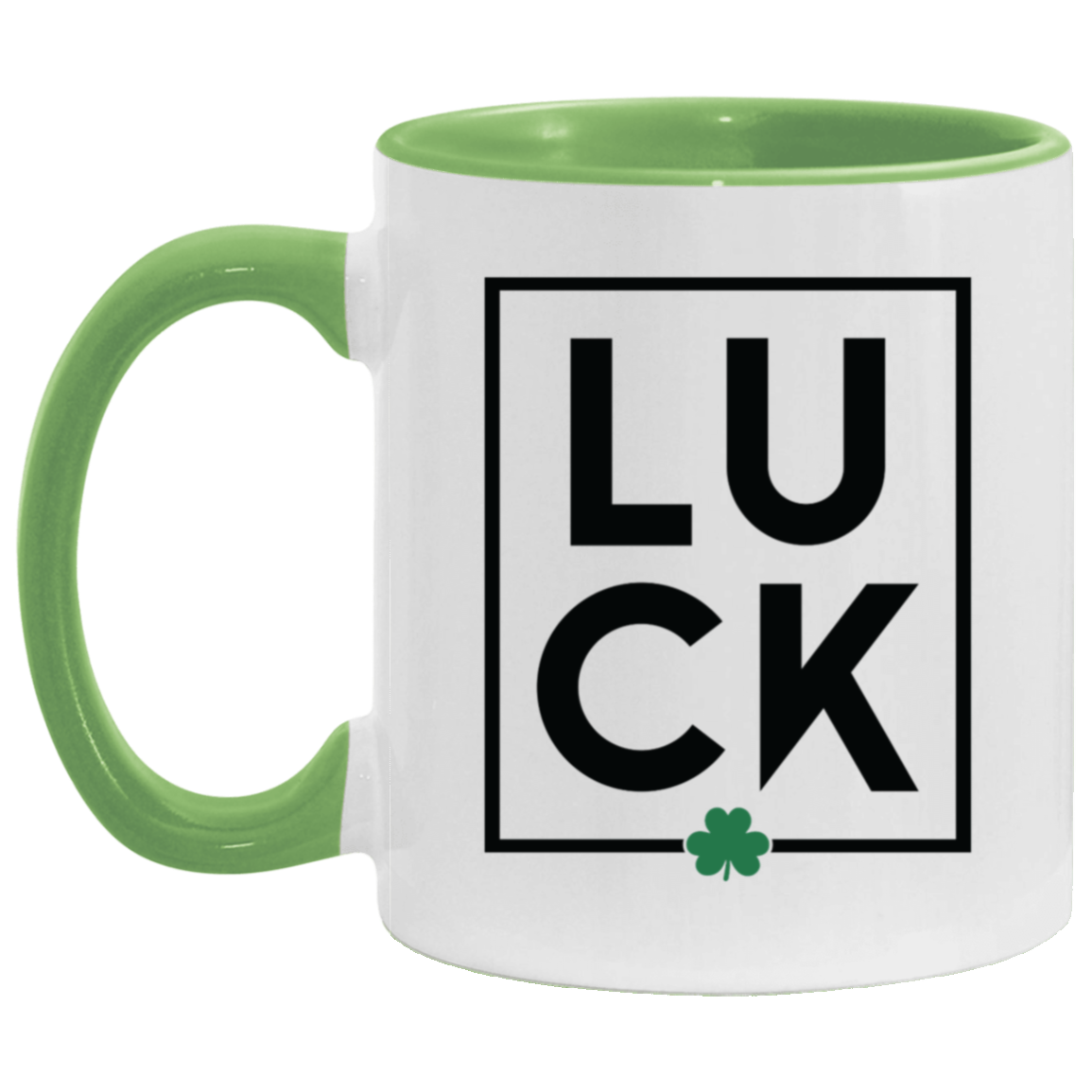 LUCK Clover Accent Mugs (11oz & 15oz)