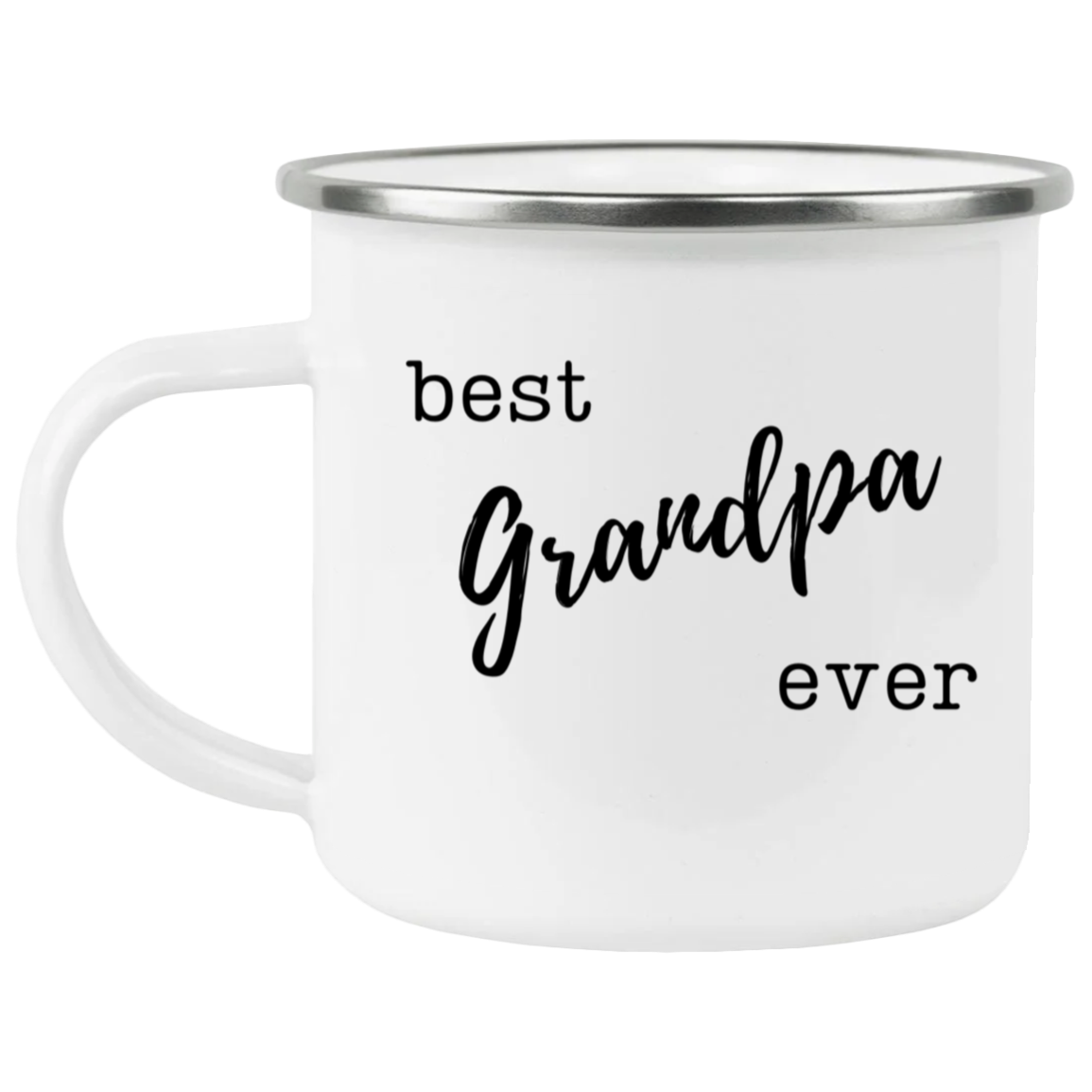 Best Grandpa Ever Enamel Camping Mug