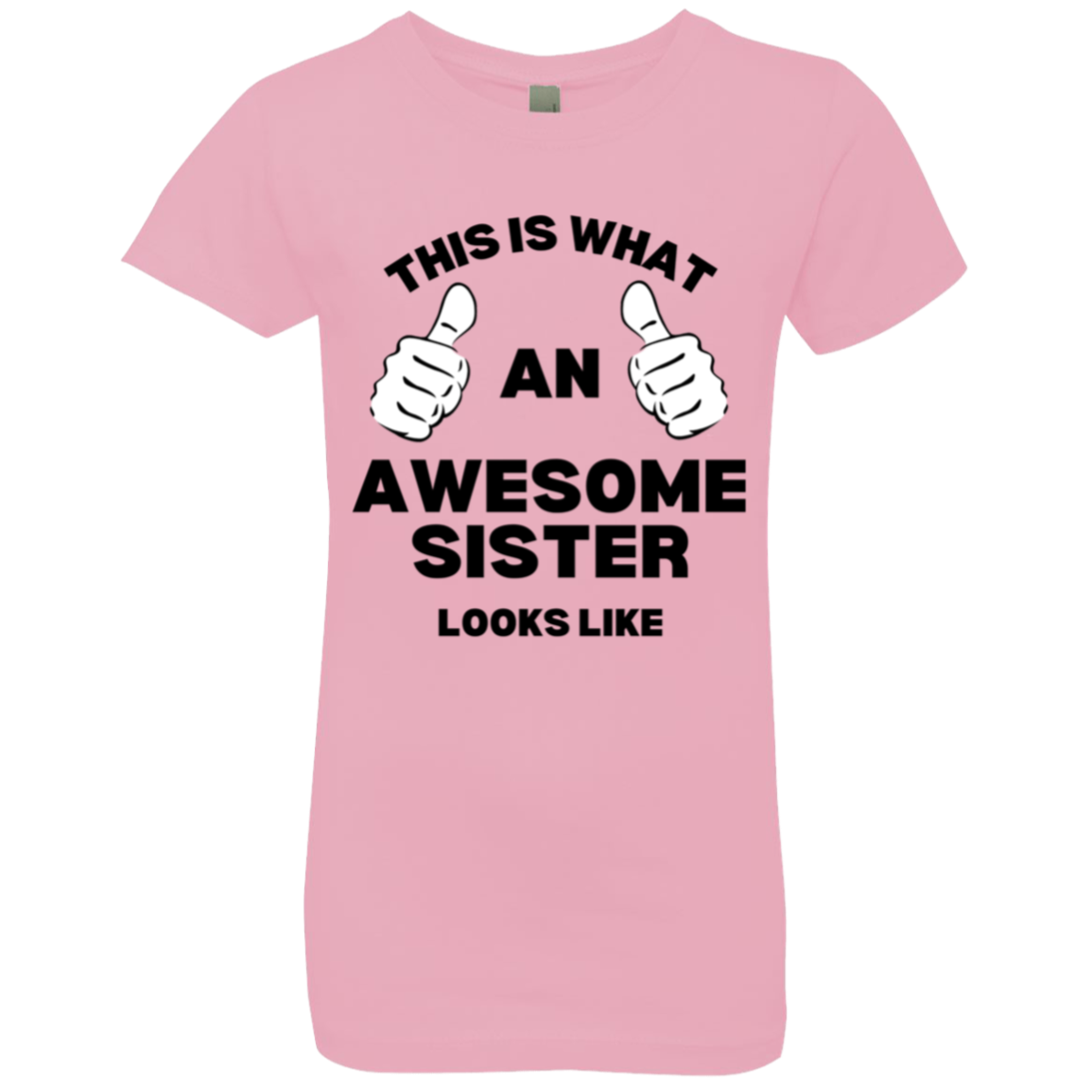 Awesome Sister Girl's Princess T-Shirt (Youth)
