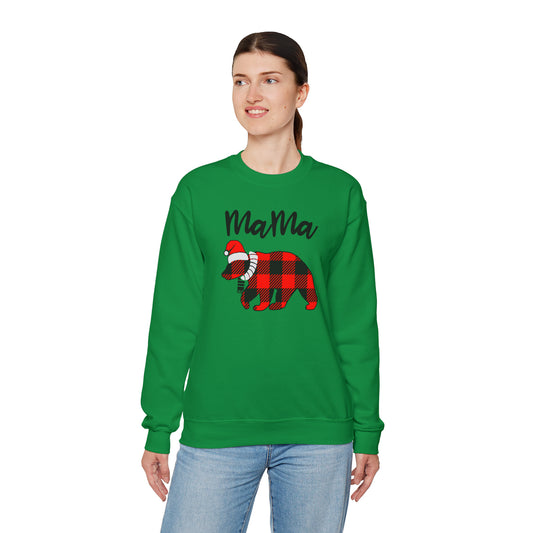 Mama Bear Christmas Shirts - Buffalo Plaid (Tee, Hoodie, Sweatshirt)