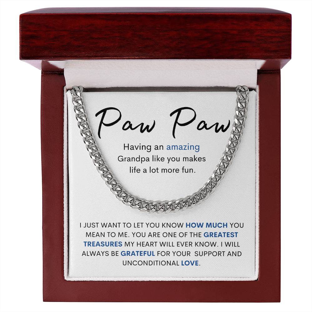 Paw Paw Cuban Chain