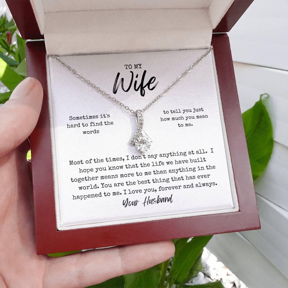 To My Wife From Husband Alluring Beauty Necklace