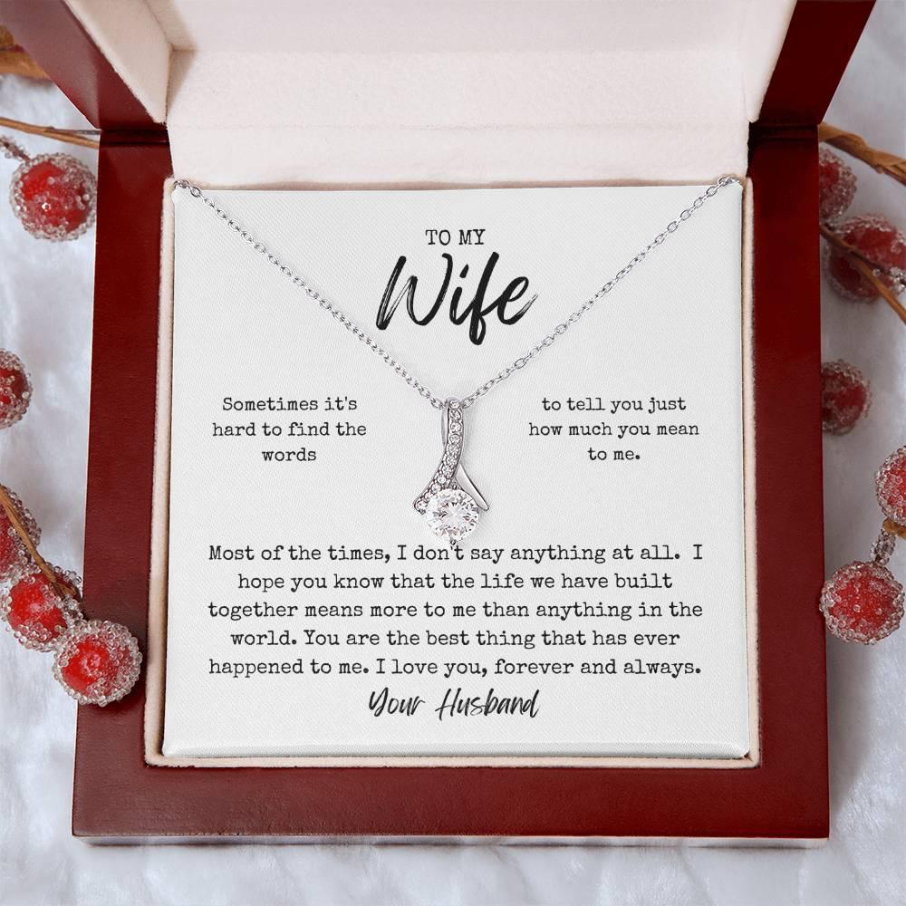 To My Wife From Husband Alluring Beauty Necklace