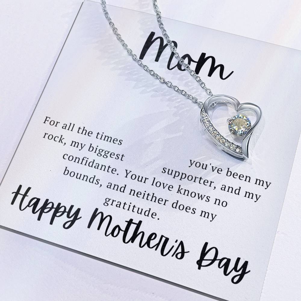 Love Knows No Bounds Mother's Day Heart Necklace