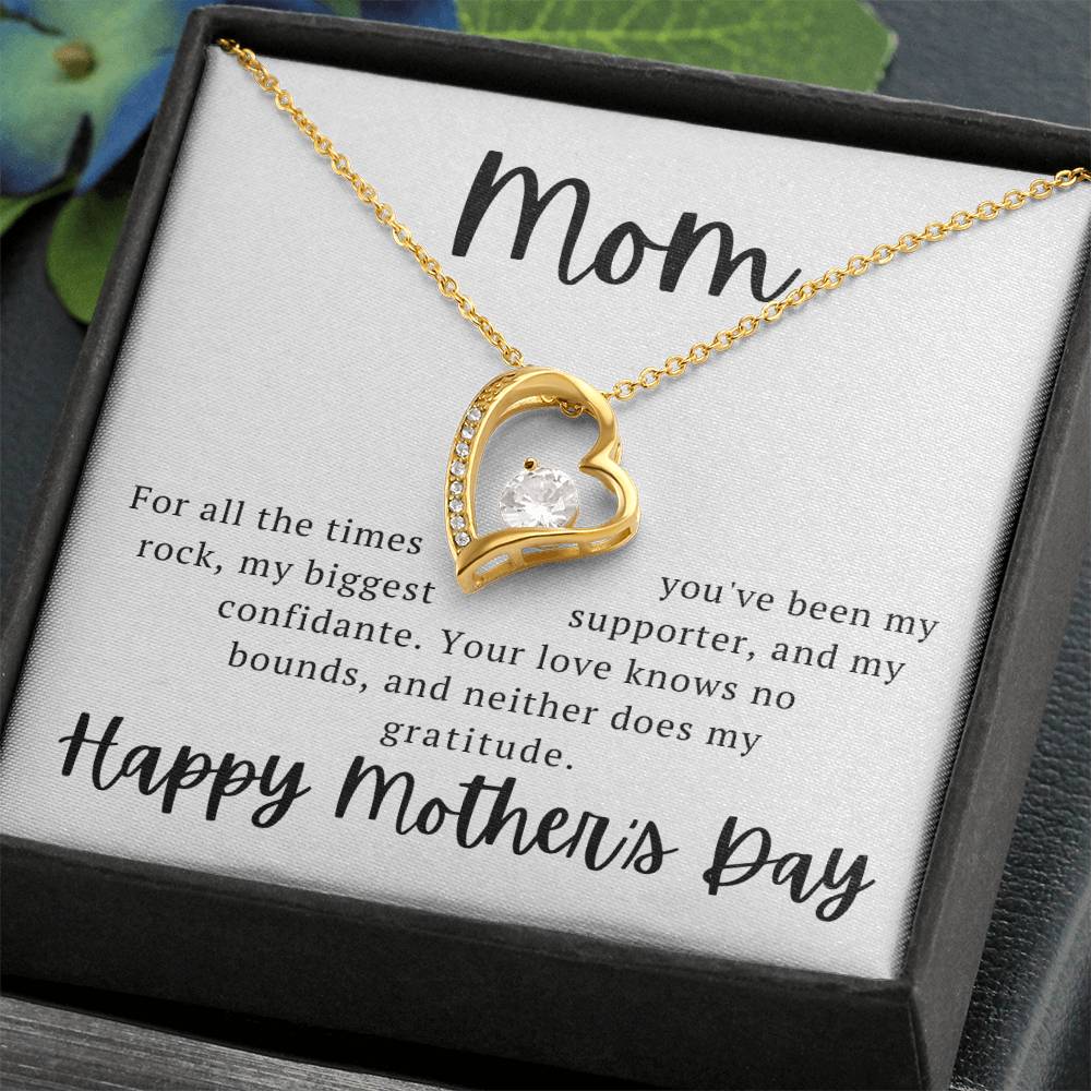 Love Knows No Bounds Mother's Day Heart Necklace
