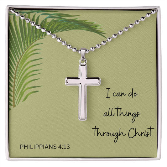 Phillippians 4:13 Ball Chain Necklace