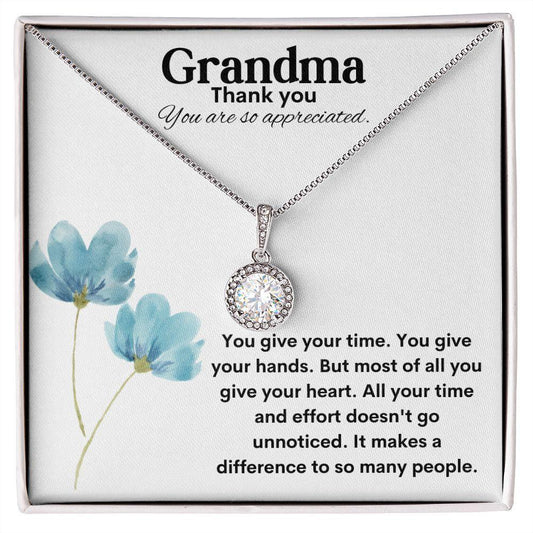 Grandma Thank You Eternal Hope Necklace
