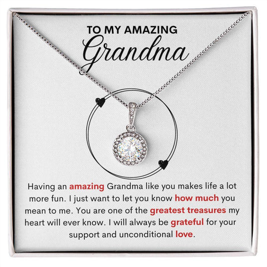 To My Amazing Grandma Eternal Hope Necklace