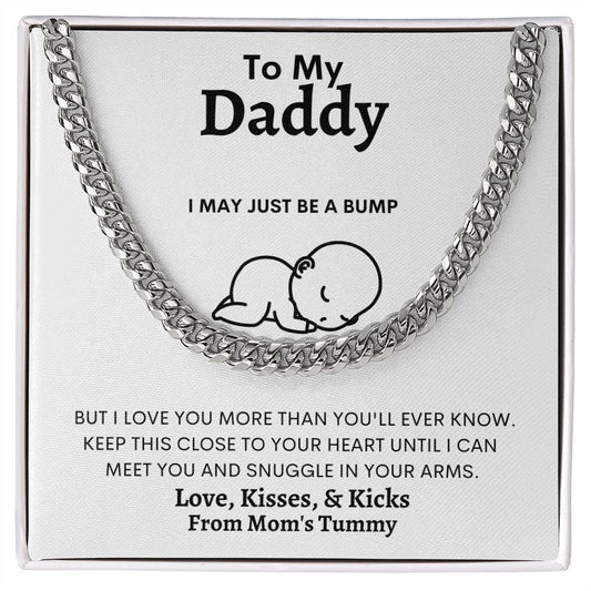 Daddy to Be Baby Cuban Link Chain