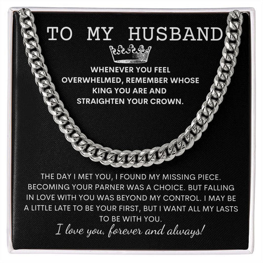 To My Husband King Cuban Chain