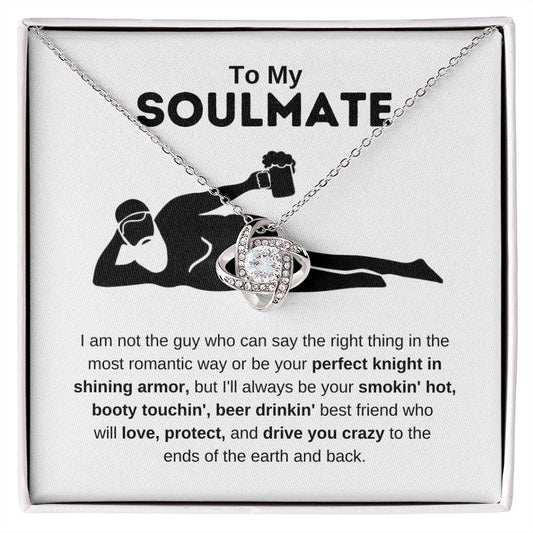 To My Soulmate Beer Man Love Knot