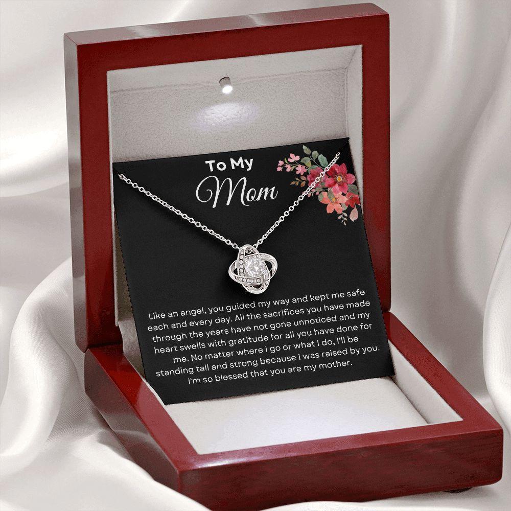To My Mom Love Knot Necklace